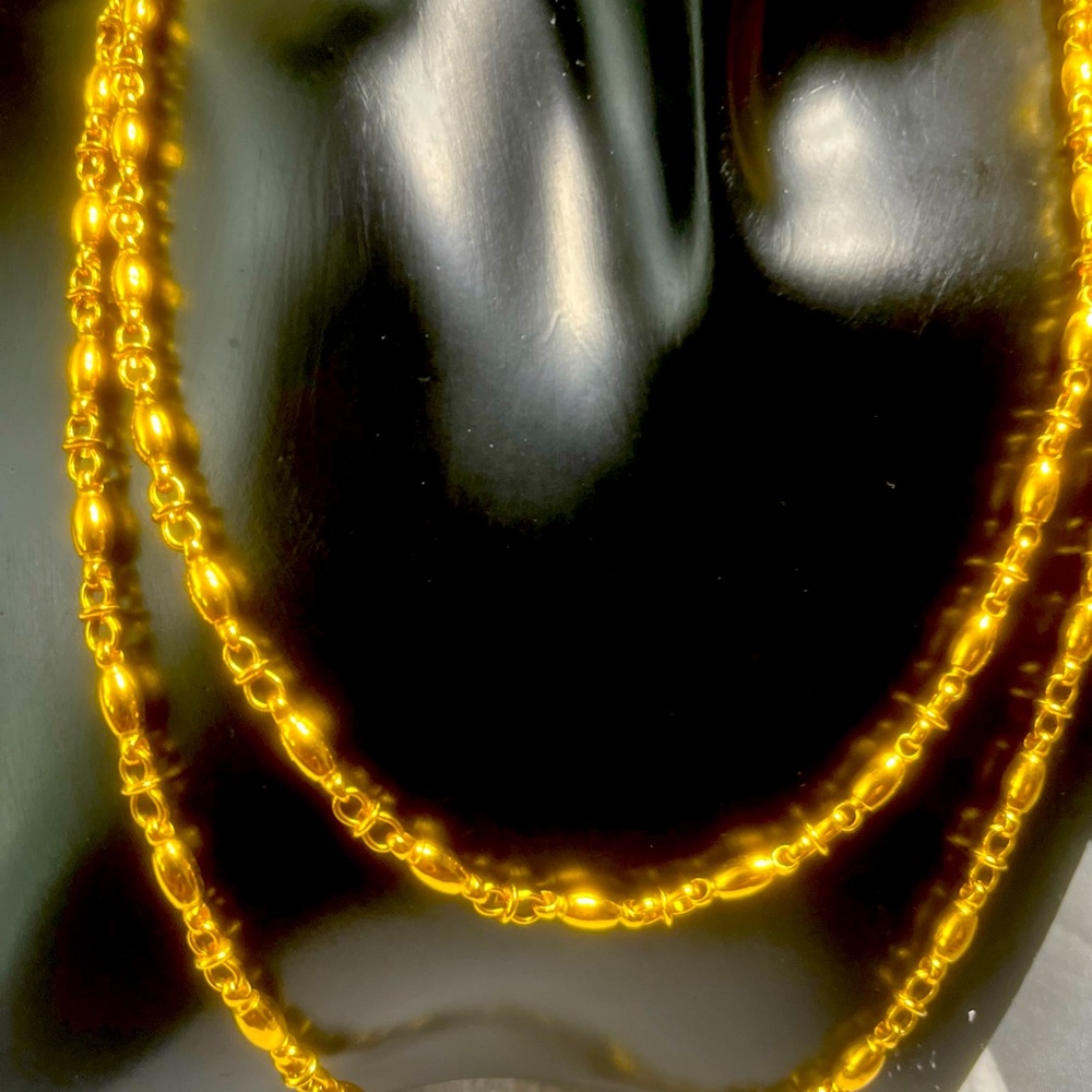 Monet Gold Beaded Necklace
